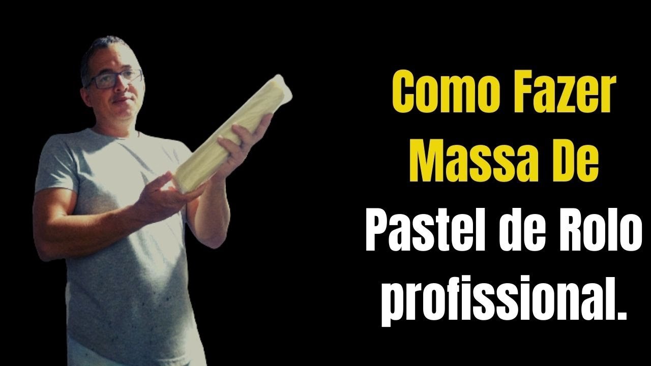 🫔Como Fazer Massa de Pastel de Rolo[ Propriá para Congelar ]🫔