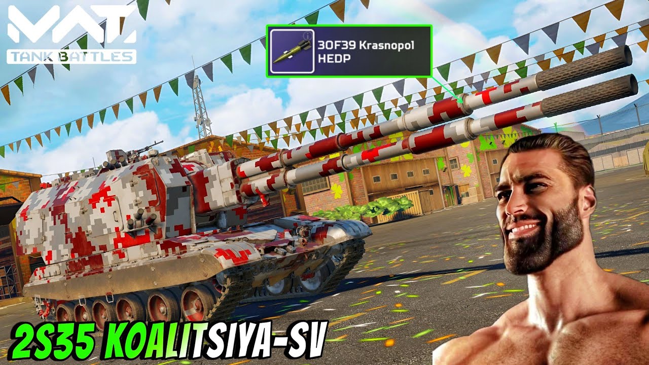 2S35 KOALITSIYA-SV - New Brutal Sph Gameplay 🔥 MWT :  TANK BATTLES 