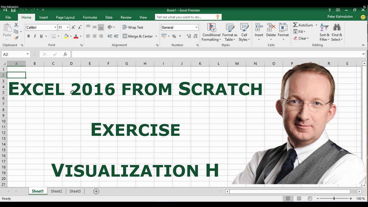 Excel 2016 from Scratch. Exercise - Visualization H