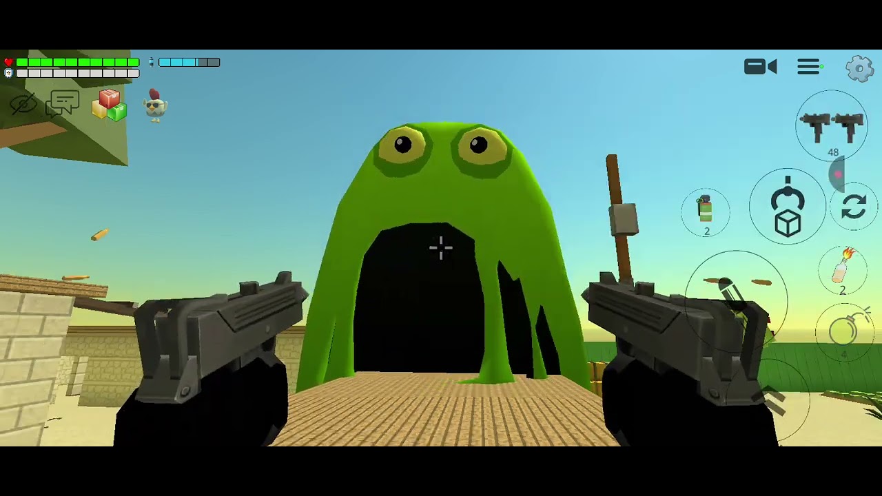 Ataque de monstros no chicken gun 