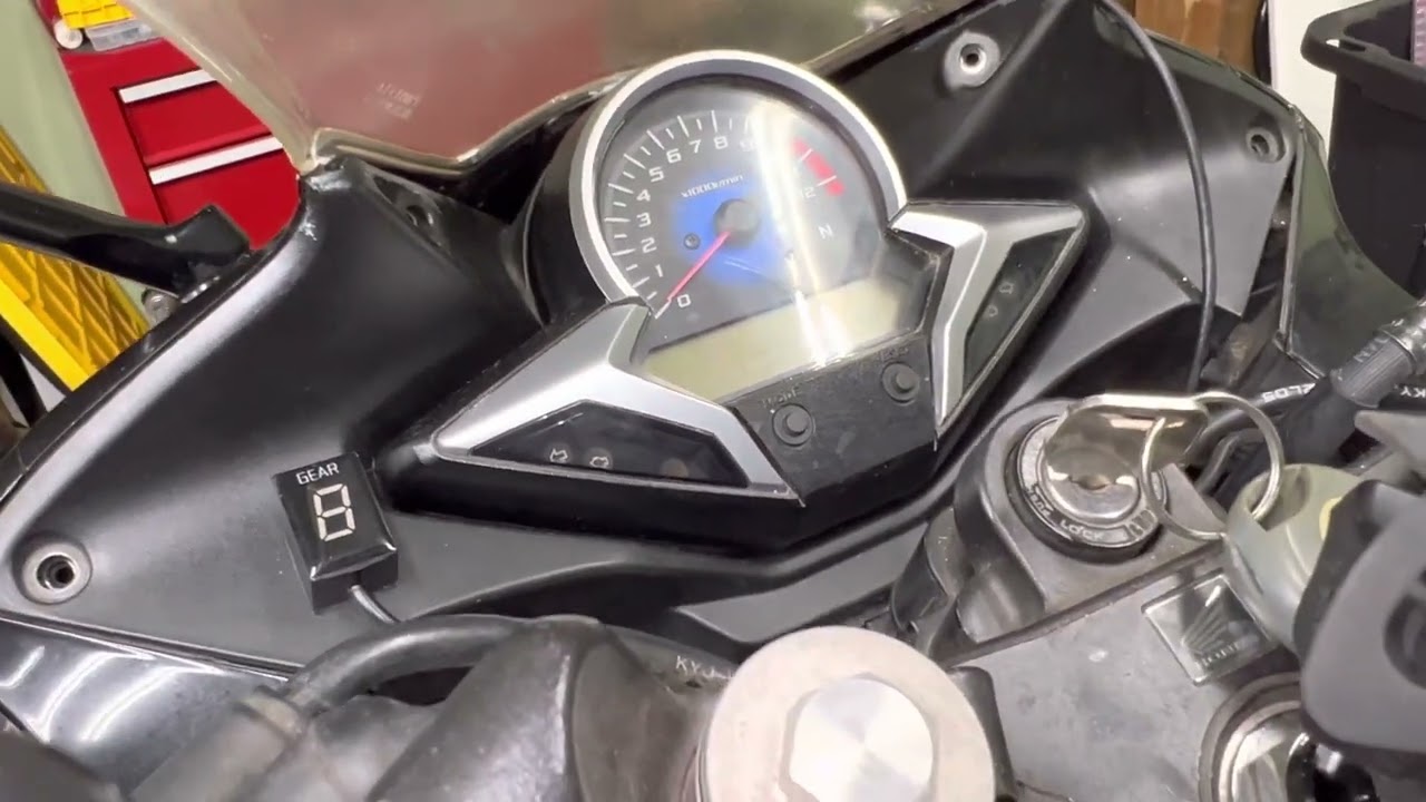 2013 Honda CBR 250R Factory Speed Sensor Location for a Gear Indicator Display