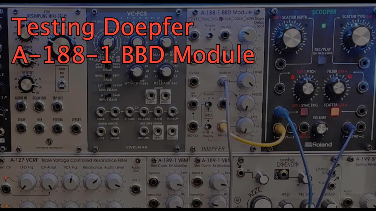 Testing Doepfer A-188-1 BBD Delay