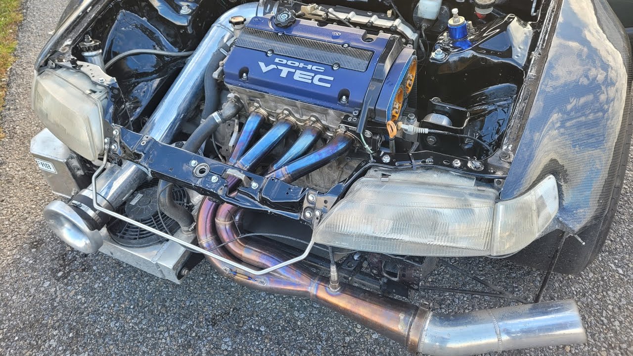 9.86@138! new personnal best with my All Motor H2B CRX! #allmotor #m1 #honda #crx #h2b