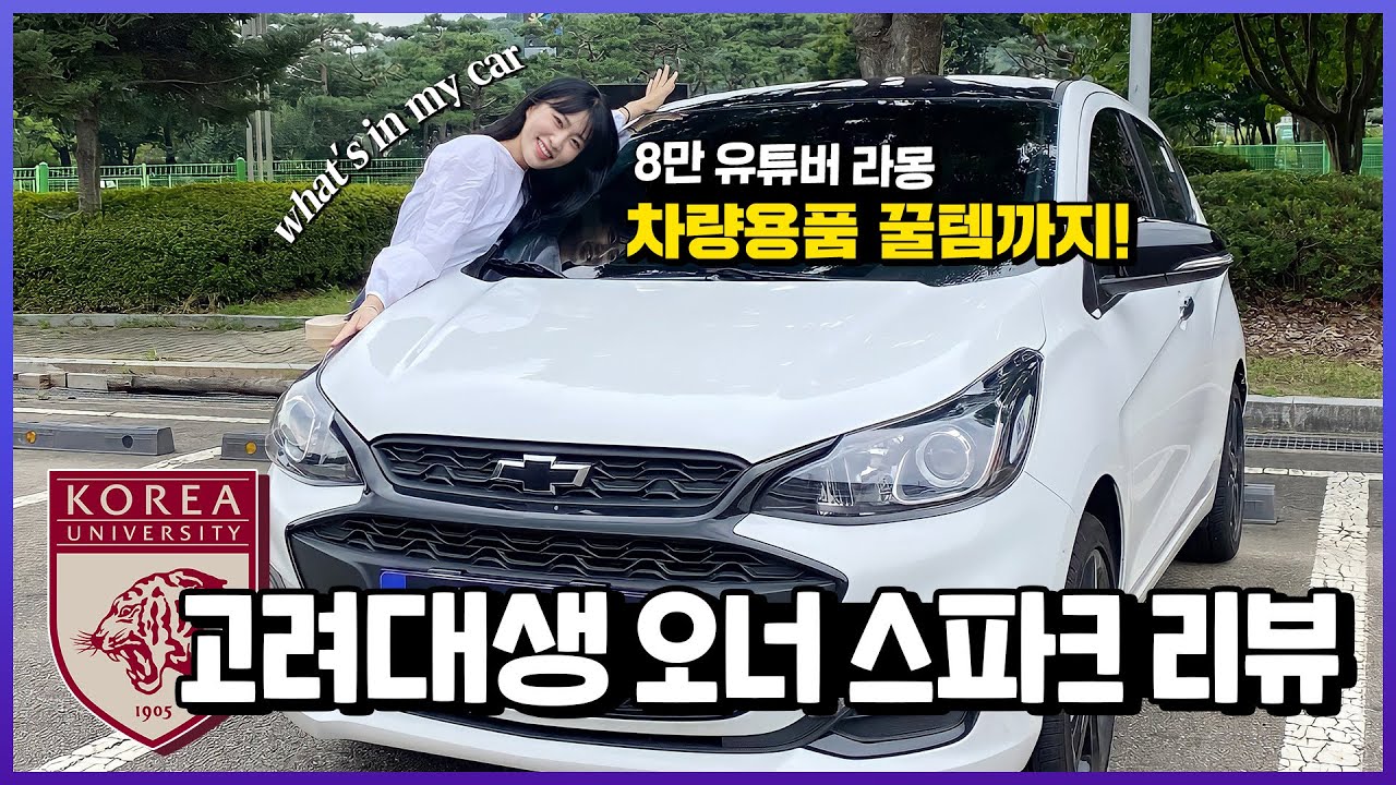 고려대생 스파크 오너!! 2021년형 마이핏 리뷰🐯 What's in your car?