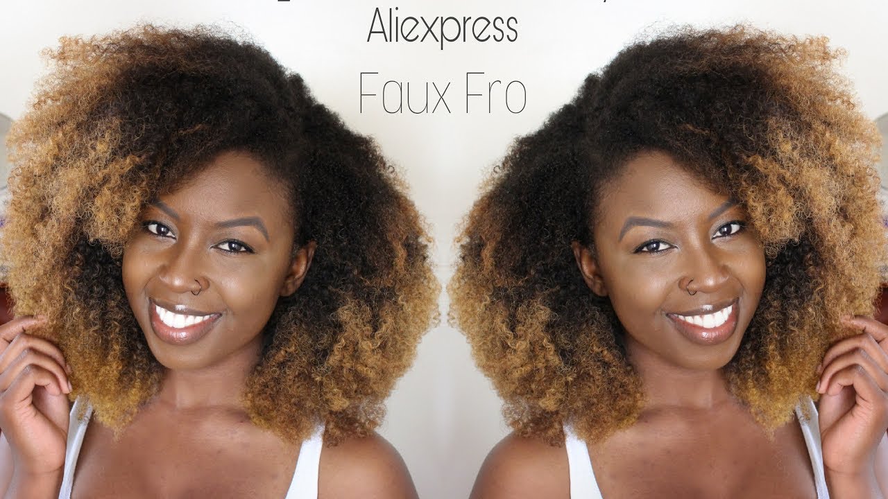 Best/ Affordable Kinky Curly Hair (QWB) Faux Fro U-Part Wig
