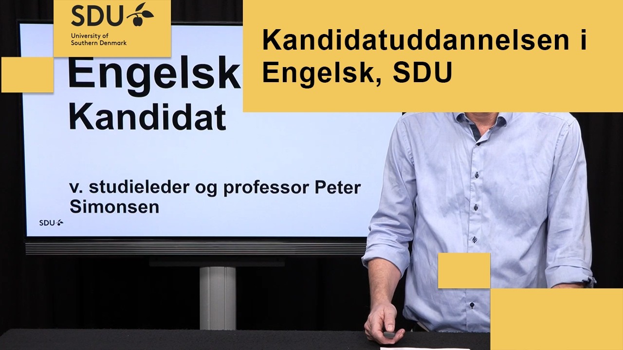 Kandidatuddannelsen i Engelsk, SDU