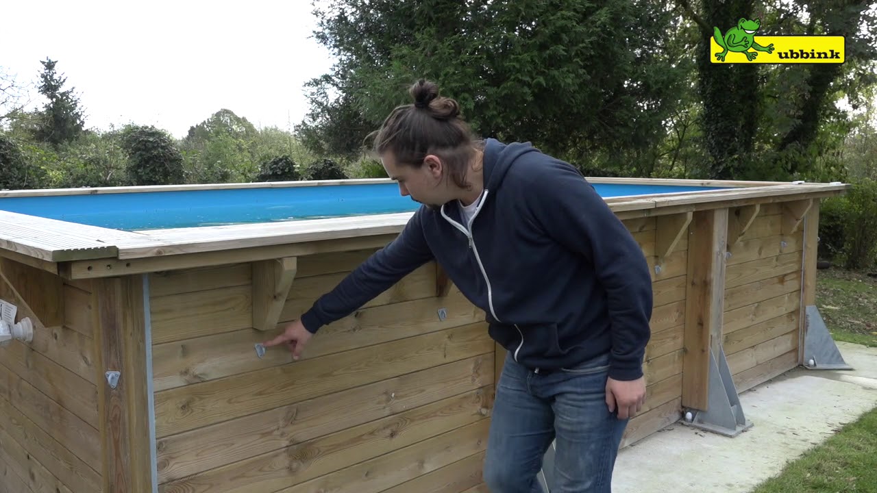 Bâche / Couverture sécurité hiver pour piscine bois
