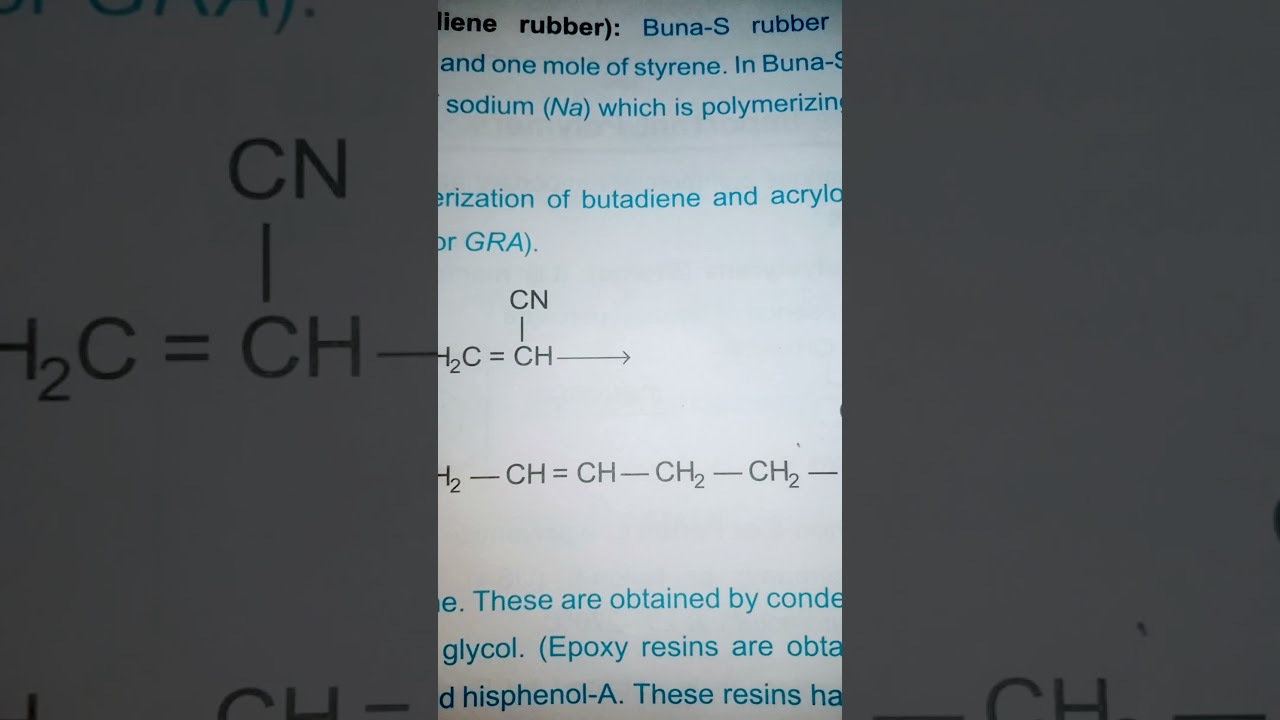 Buna-S & Buna-N Organic Chemistry polymer chapter। NEET 2022