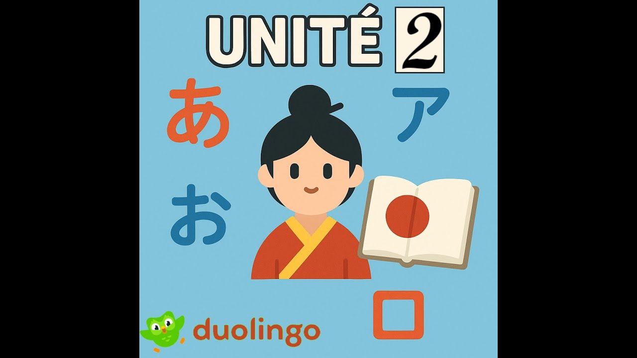 Apprenons ensemble le japonais avec Duolingo - Chapitre 01 Unité 02