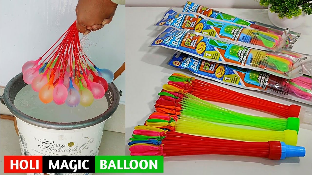 Holi Balloon Bunch Testing | Auto Filling Holi Balloons | Holi Testing