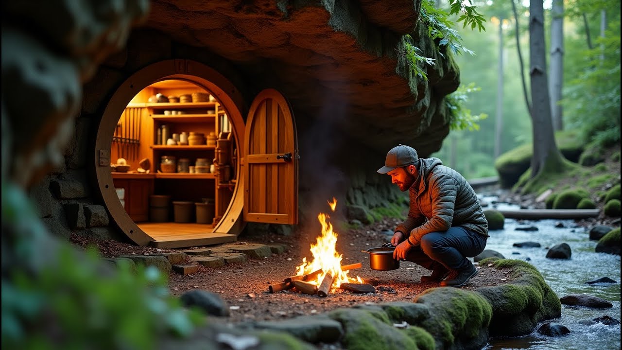 I Built a SECRET Smart Shelter in a Cliff