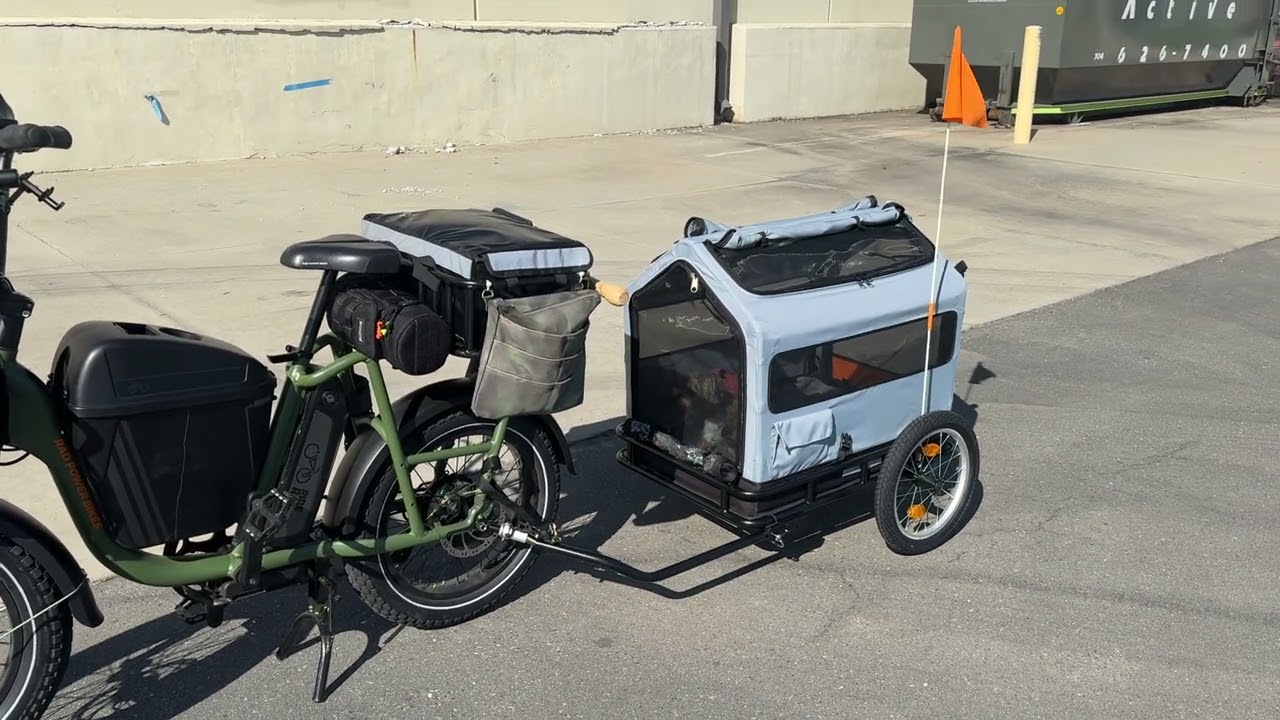 Rad Runner EBike with Cargo Trailer/Pet Insert