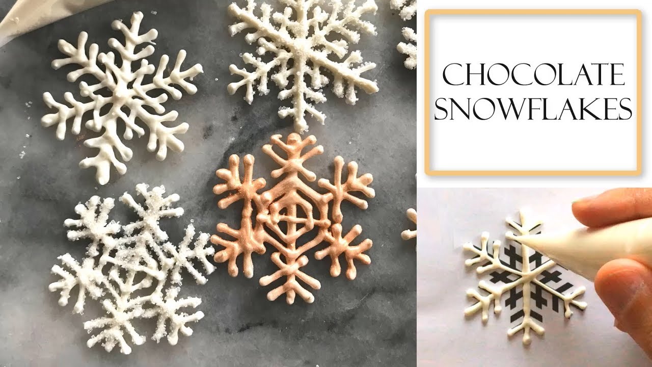 How to Make Chocolate Snowflakes | Using Candy Melts