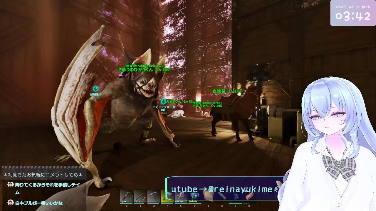 【ARK／ASA】まったりざつだん素材採取❄20日目❄ゆきめ喫茶店❄※同時配信てすと