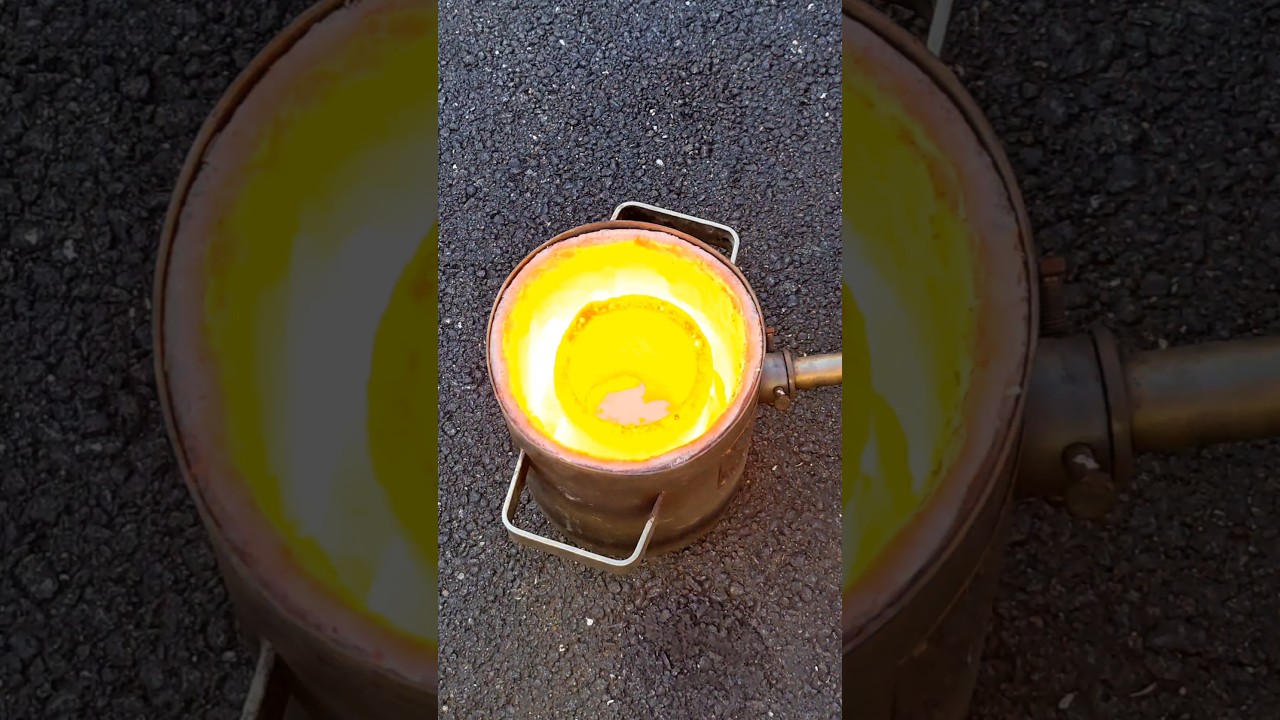 Melting Copper Wire - Metal Casting Copper #heinrichsmade #copper #metalcasting