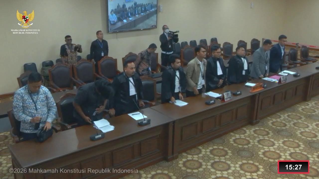 Sidang Perkara Nomor 40, 43/PUU-XXIV/2026. Rabu, 18 Februari 2026.