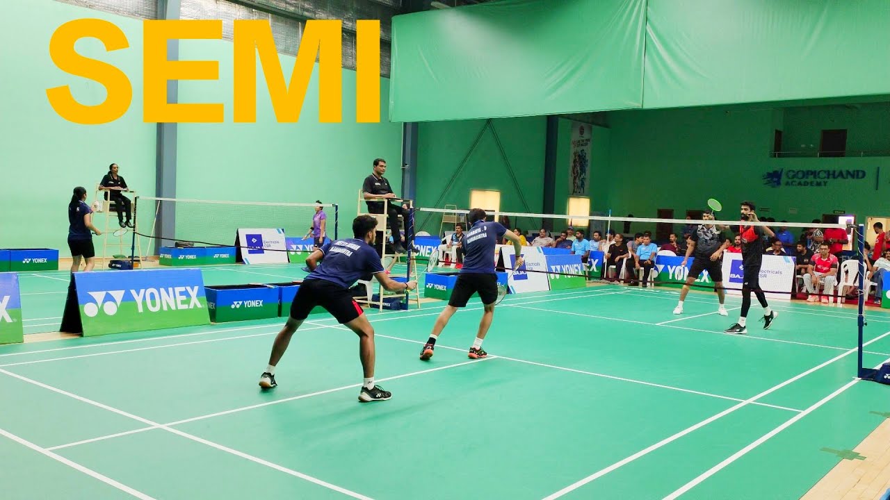SEMI | ALL INDIA SENIOR RANKING BADMINTON TOURNAMENT HYDERABAD DEEP/AKSHAN V/S SUMEETH/NANDA