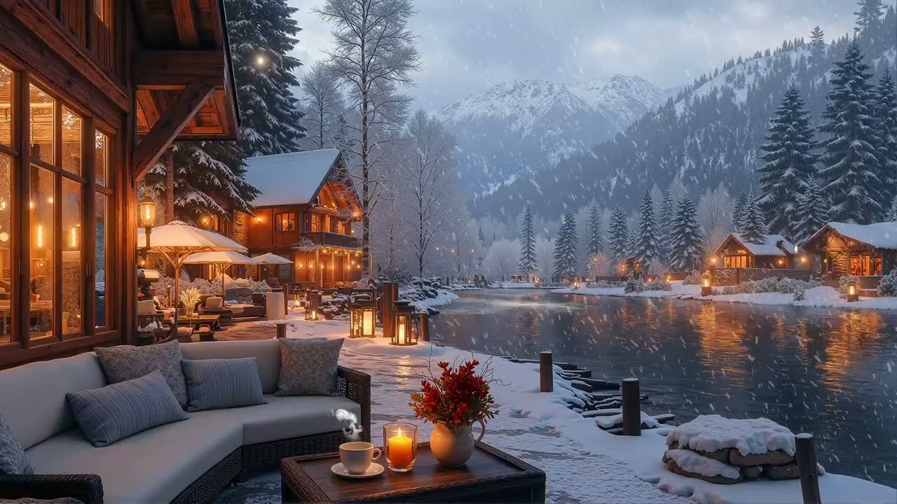 Snowy Day Jazz Coffee ☕ Relaxing Winter Jazz Music for Focus, Calm & Café Ambience