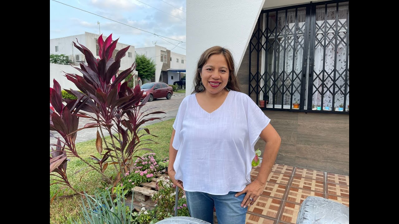 HAZ TU PROPIA BLUSA DE UN  RETAZO DE TELA  -BLUSA #183