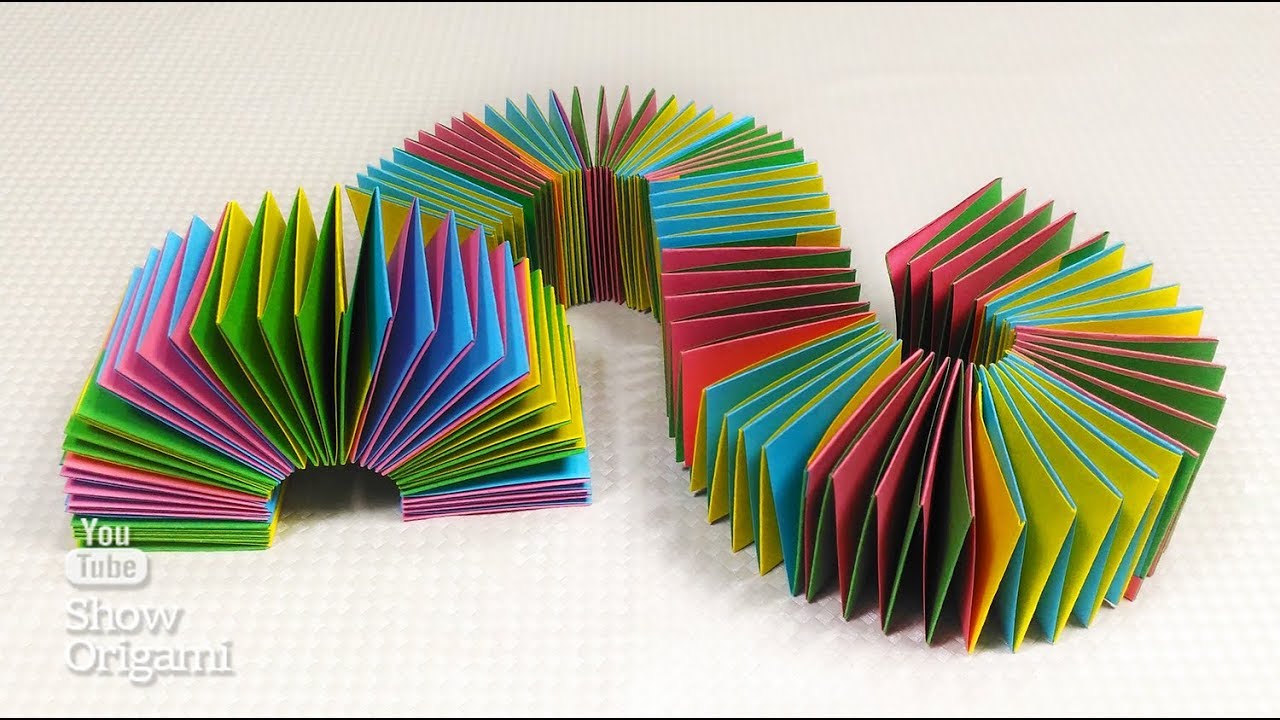 Игрушка антистресс - Игрушка пружинка из бумаги