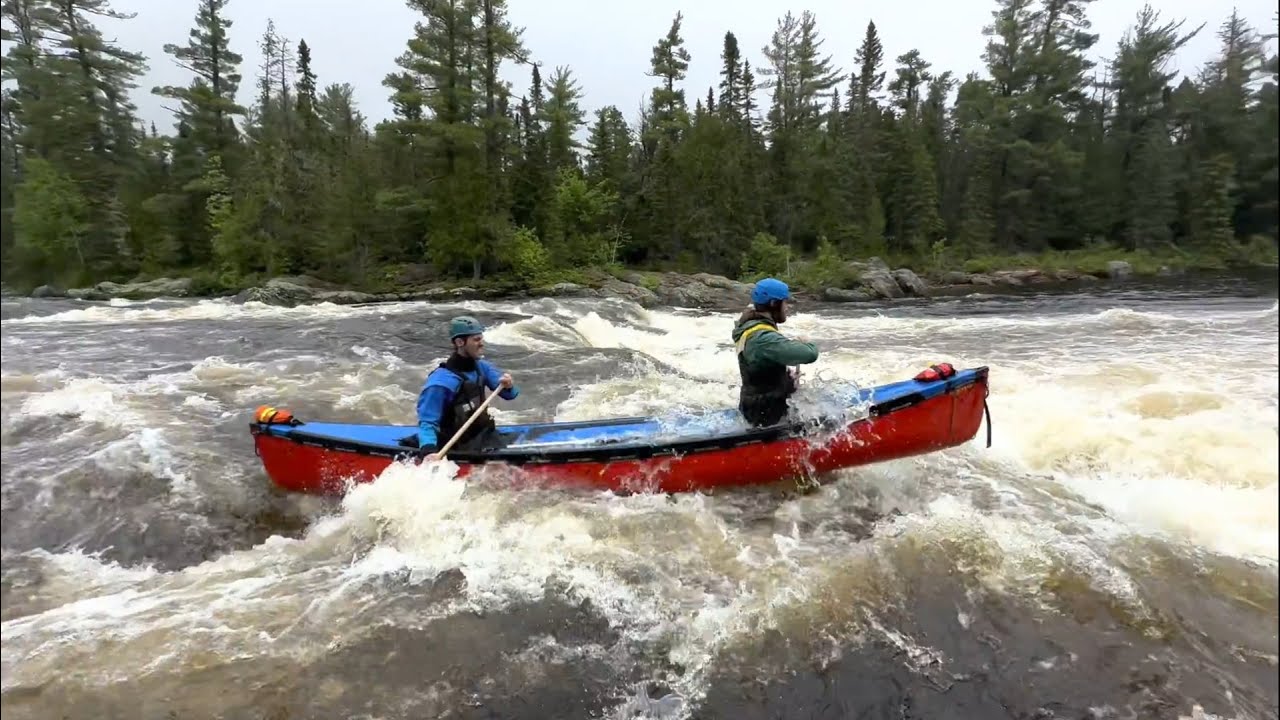 Canoeing Indian Falls on the Nepisiguit River 2023
