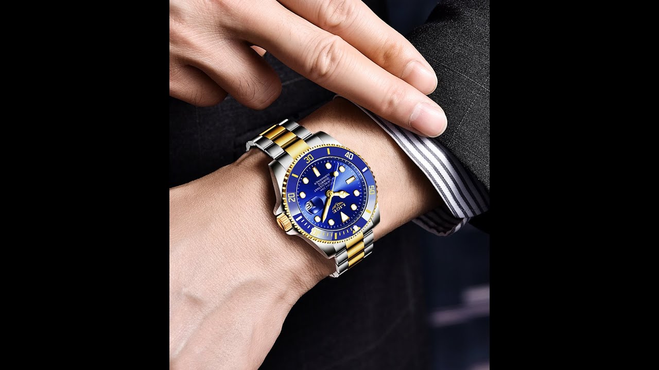 Lige Brand Luxury Diver Mens Automatic Tourbillon Mechanical Quartz Wrist Watch