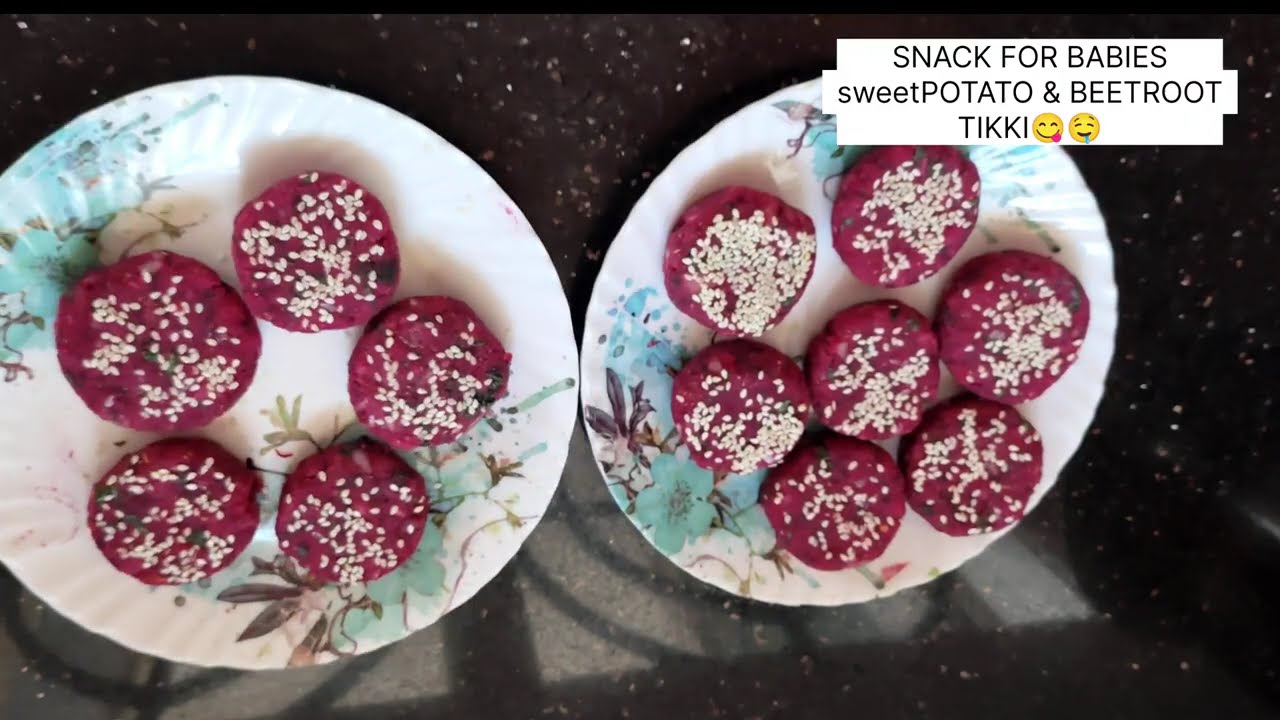 Superfood Tikki for Babies & Toddlers | Sweet Potato & Beetroot Cutlets