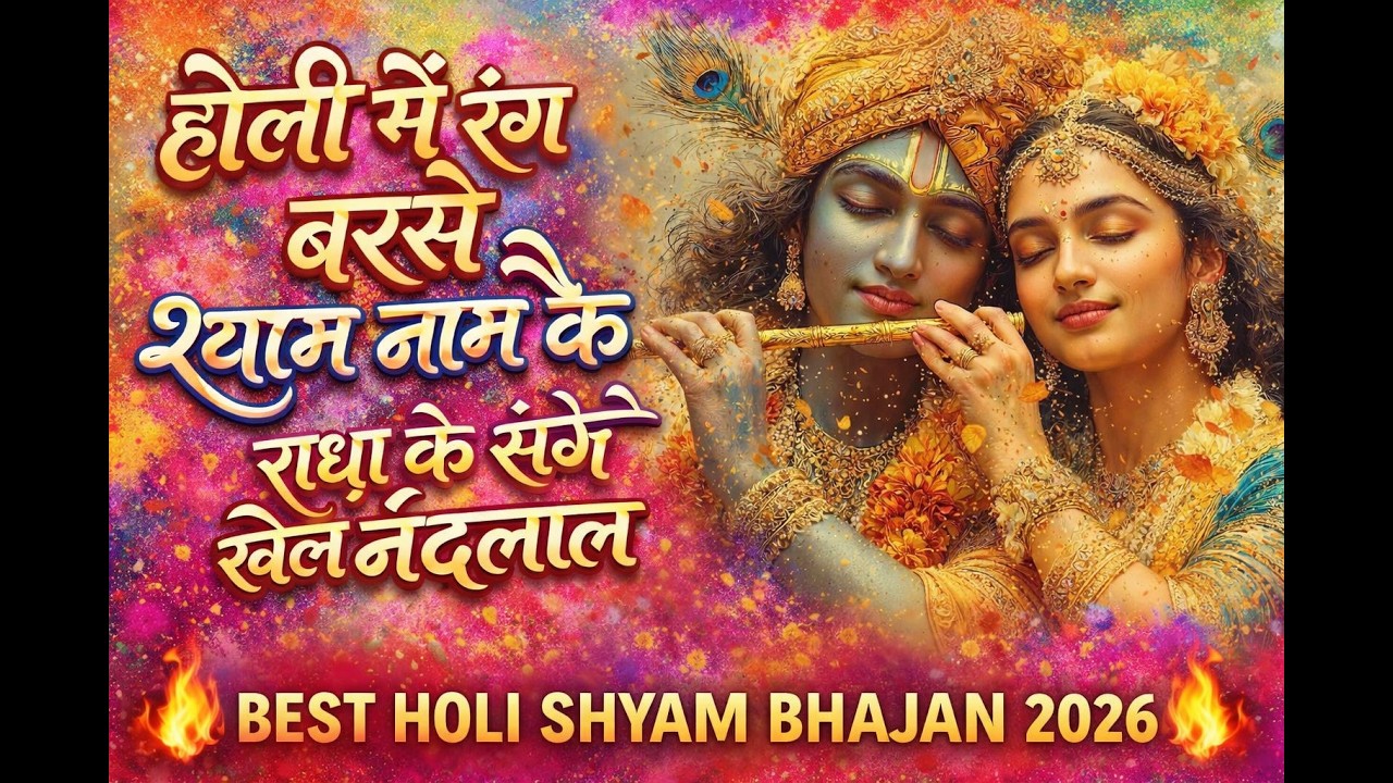 🌈 होली में रंग बरसे श्याम नाम के 🌈 ✨ राधा के संग खेले नंदलाल ✨
