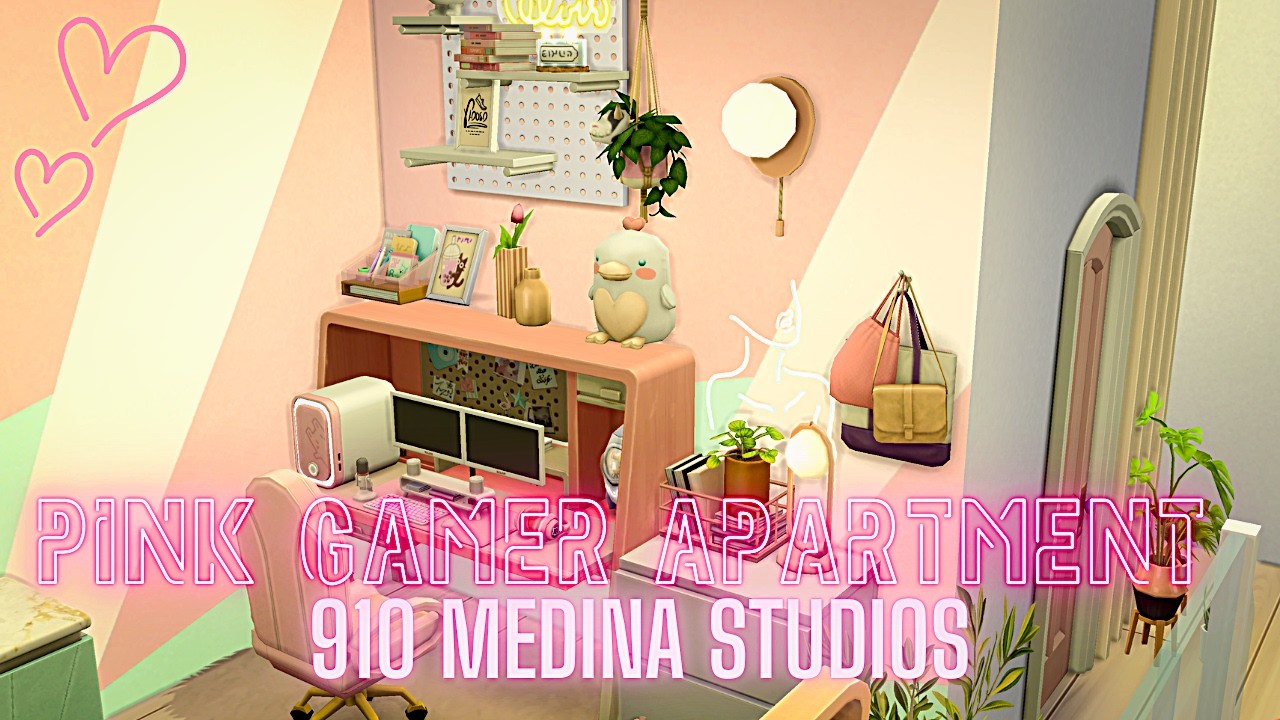 Pink Gamer Apartment 💗 | Sims 4 Speed Build