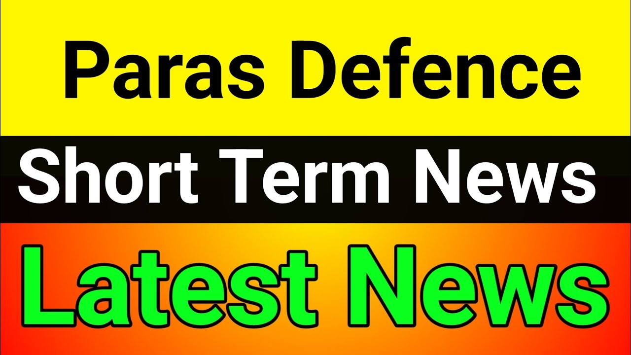 Paras Defence share🚀 paras defence share latest news🪀paras defence share analysis