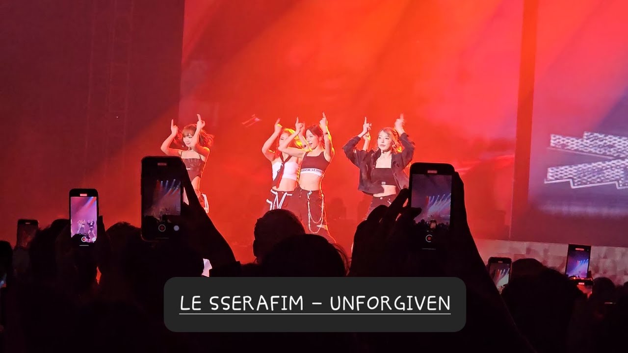 LE SSERAFIM - UNFORGIVEN (Flame Rises Jakarta 231003) [FANCAM HD]