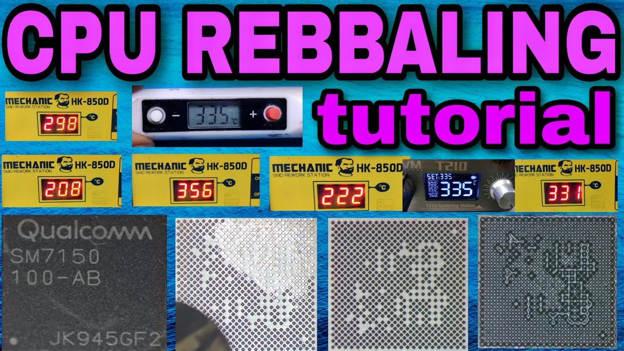 CPU Reballing tutorial | #CPUReballing