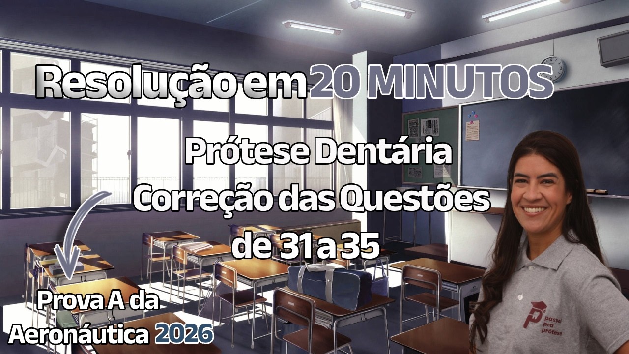 CADAR Aeronáutica 2026 - Prova A - Correção das questões de 31 a 35