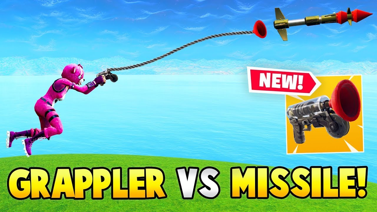 *NEW* GRAPPLER GUN vs GUIDED MISSILE!? (Fortnite FAILS & WINS #21)