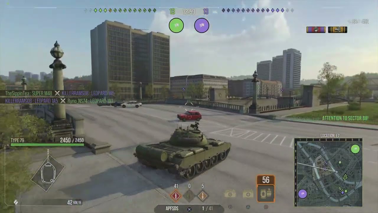 World of Tanks Console (Cold War) || Type 79 || Ace Tanker - Mannheim (8.3k dmg combined)