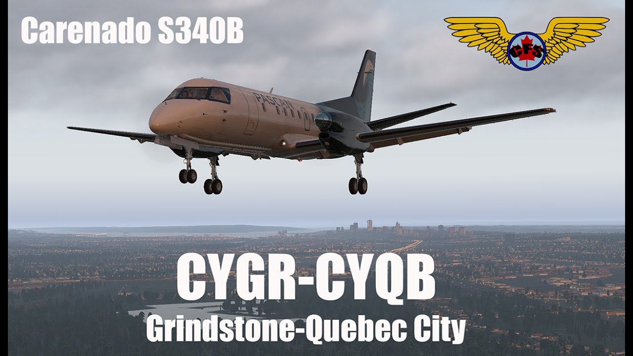CYGR-CYQB | Carenado S340B | X-Plane 11