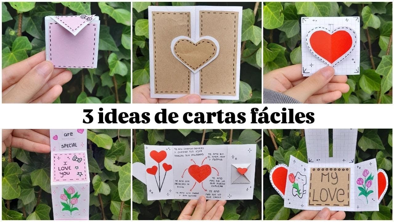 3 IDEAS de CARTAS F&Aacute;CILES y ORIGINALES ✍ &iexcl;Con materiales que ya tienes en casa!