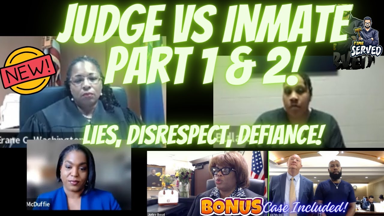 Judge Has Heard ENOUGH! Don't MISS Judge vs Inmate Part 1&2 in its Entirty!