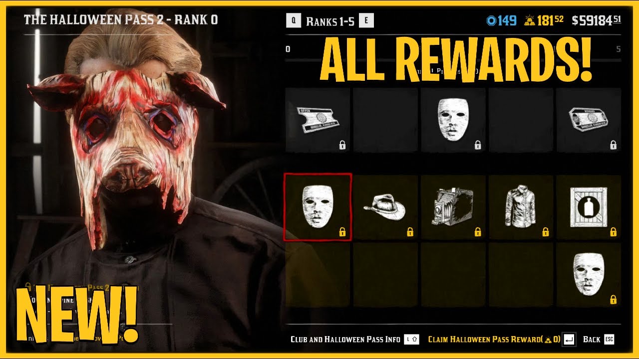 NEW Red Dead Online UPDATE! - ALL Halloween Pass 2 REWARDS! (OUT NOW)