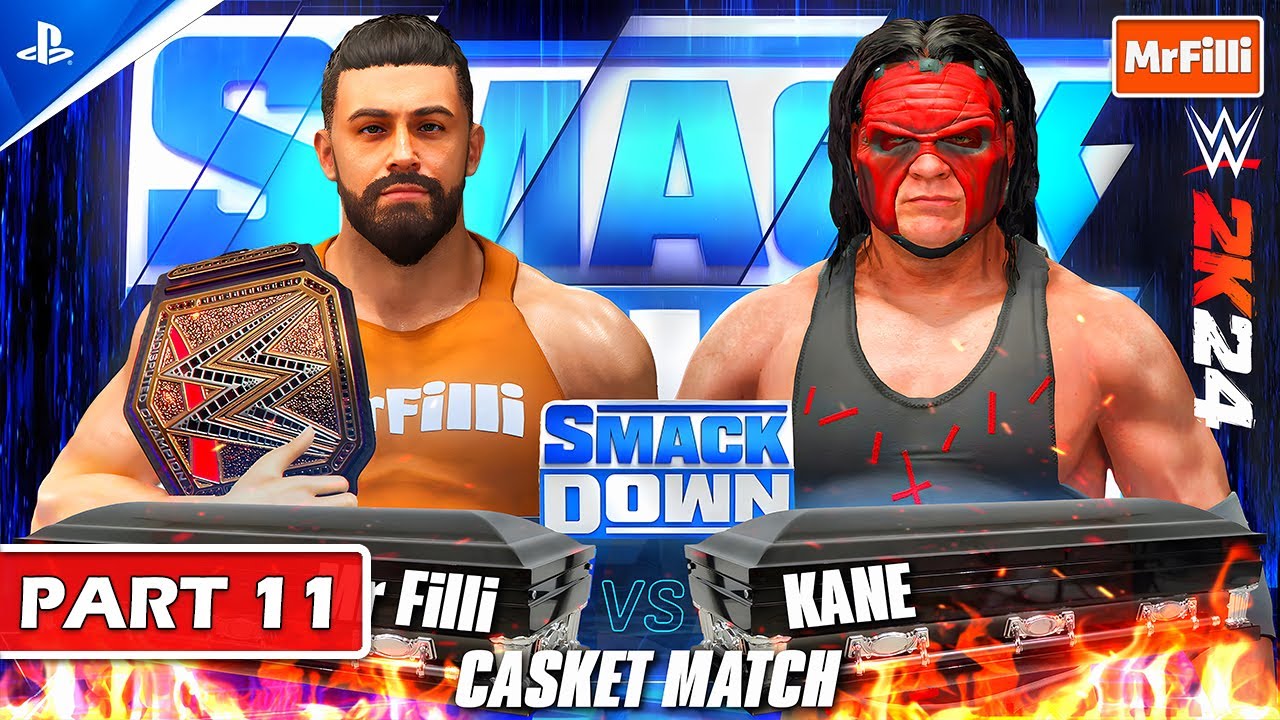 WWE 2K24 - MyRise UNDISPUTED | MrFilli vs Kane | Part 11 | PS5 [4K HDR 60FPS] No Commentary