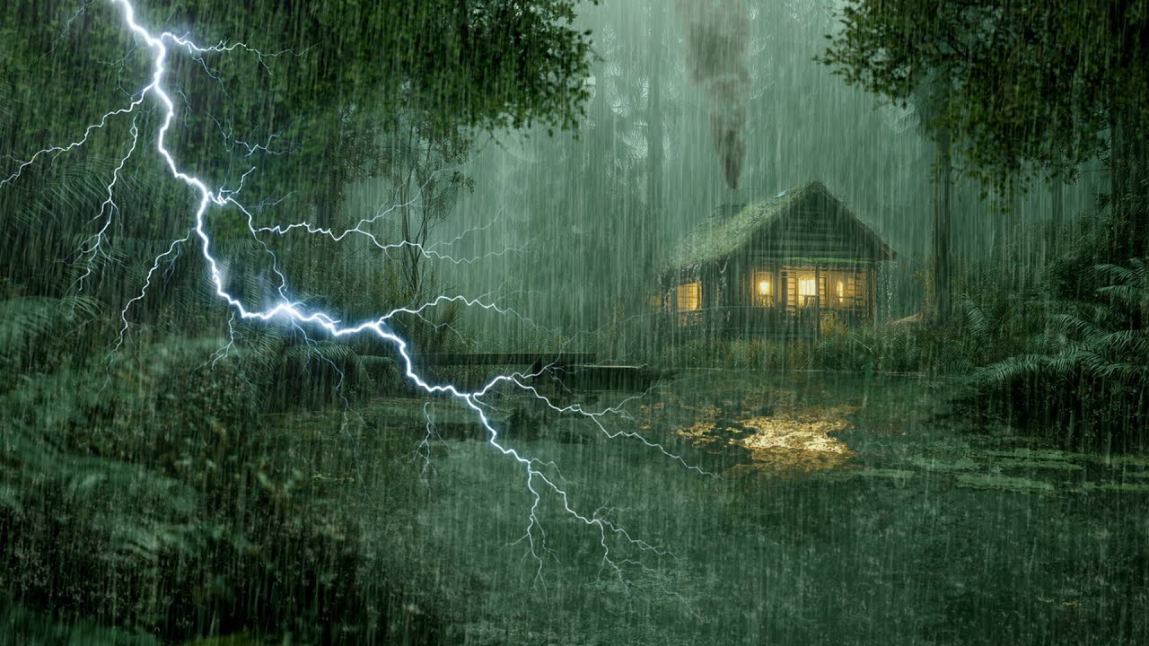 HEAVY RAIN AND THUNDER SOUNDS - DEEP SLEEP | Thunderstorm for Sleeping - Rain Sound Comfort #2