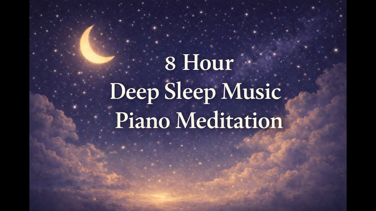 8 Hours Warm Piano Music for Deep Sleep 🌙 | Calm, Slow & Peaceful Night