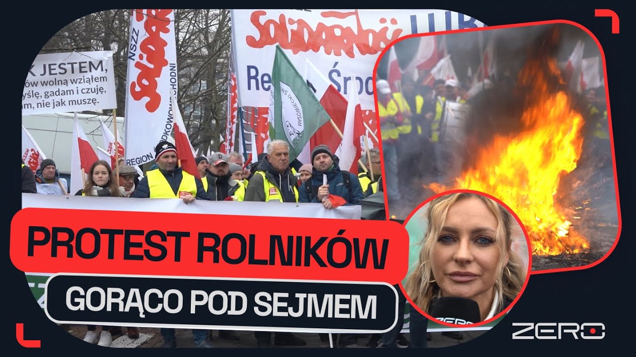 MARSZ ROLNIKÓW NA SEJM. BURZLIWY PROTEST PRZECIWKO ZIELONEMU ŁADOWI