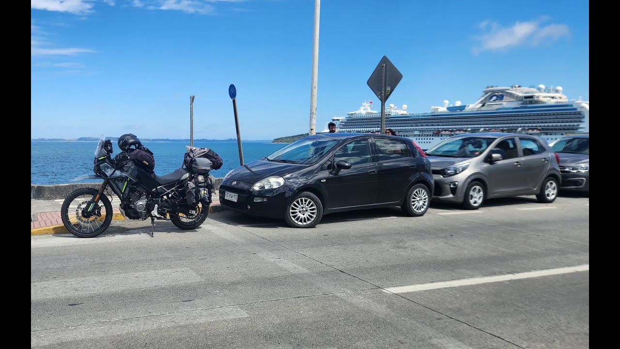 Carretera Austral Chile , en moto febrero marzo 2025 . Tramo Puerto Montt a Hornopiren