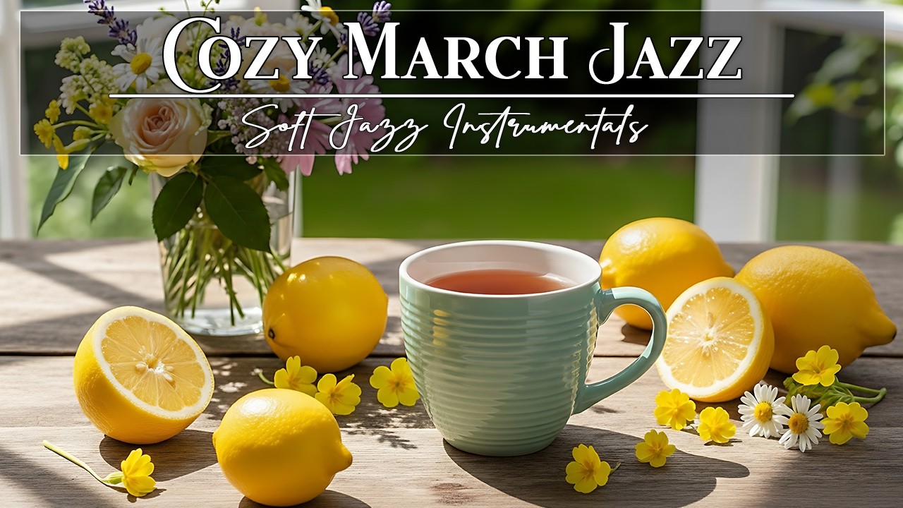 Cozy March Jazz ☕ Relaxing Bossa Nova Instrumental for Focus & Coffee Vibes