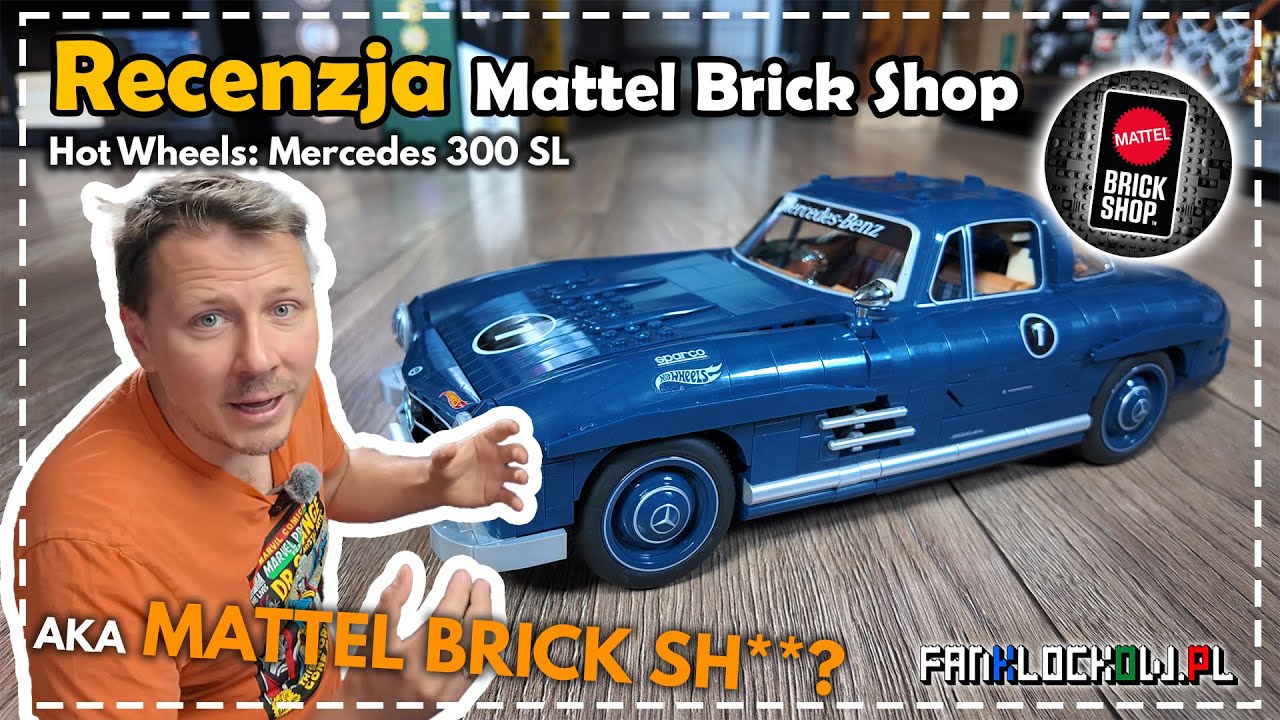Recenzja: Mattel Brick Shop Mercedes 300 SL (Hot Wheels)