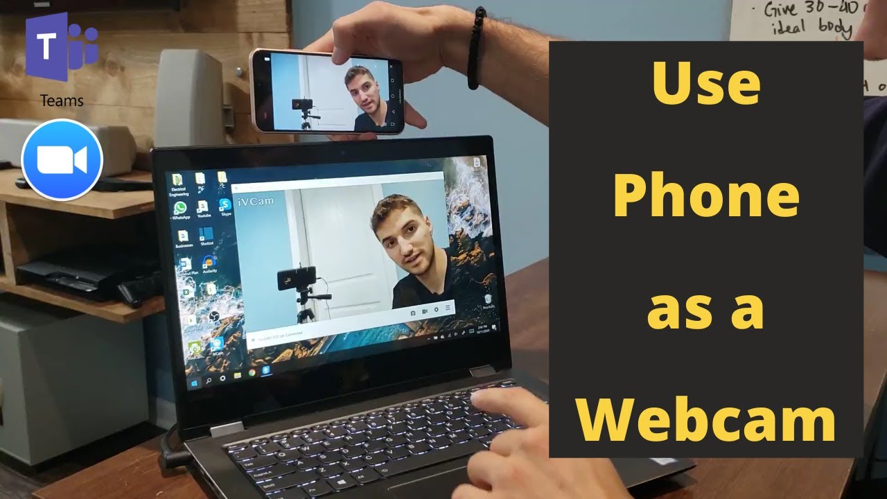 How to Use Cell Phone as a Webcam on Zoom, Skype and Teams