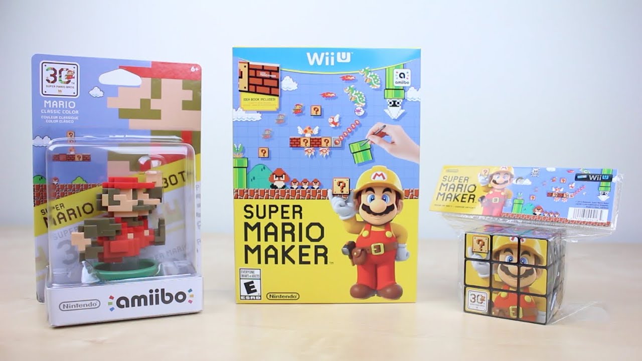Super Mario Maker + Amiibo & Rubik's Cube Unboxing!