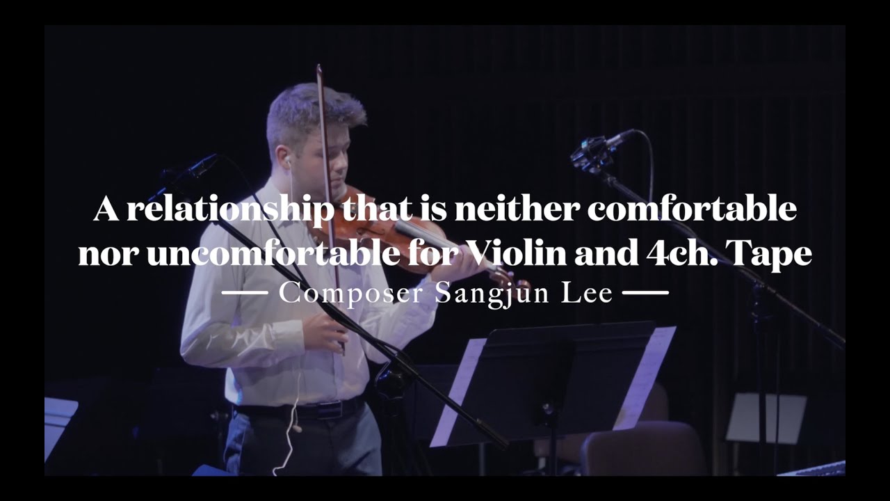 A relationship that is neither comfortable nor uncomfortable for Violin and 4ch. Tape (작곡 이상준)
