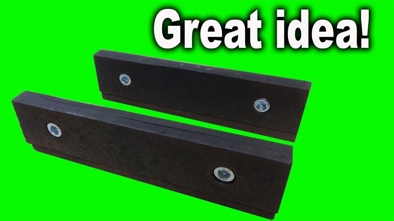 Few people know how to make vise jaws from a file. This idea is for your bench vise